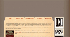 Desktop Screenshot of nwmusicarchives.com