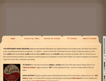 Tablet Screenshot of nwmusicarchives.com